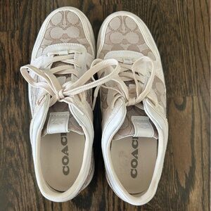 Coach C201 Low Top Sneaker In Signature Jacquard